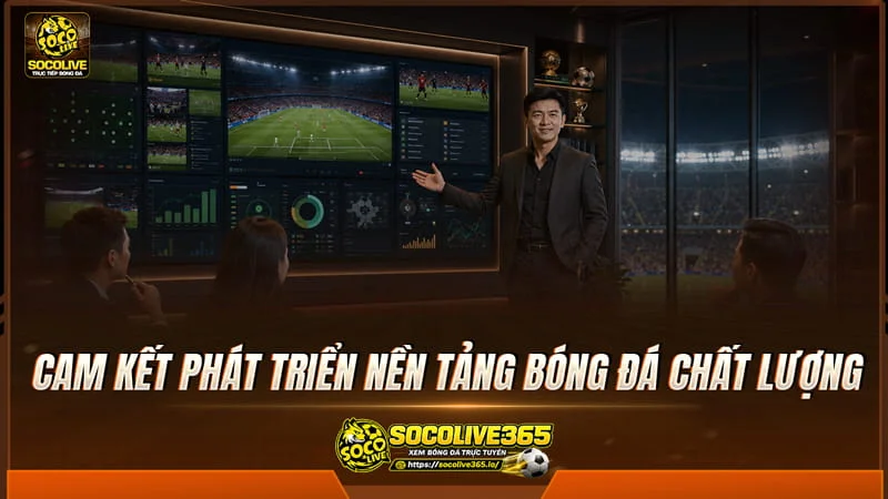 Cam kết phát triển nền tảng bóng đá chất lượng từ Ceo Trần Đình Long Socolive TV